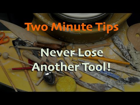 How To Never Lose Another Pottery Tool! Organize Your Pottery Tools With This!