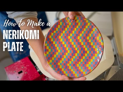 How to Make a Nerikomi Plate with Colored Clay