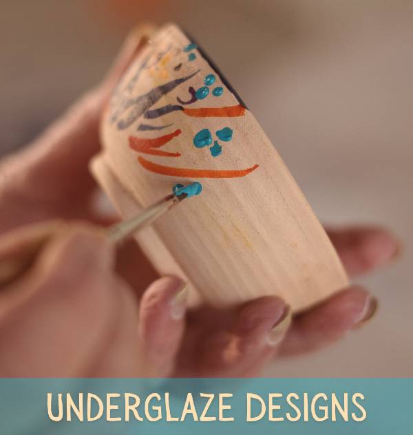Underglaze Paint, Underglaze vs Glaze, Difference between glaze and  underglaze — Unexpected Lullaby