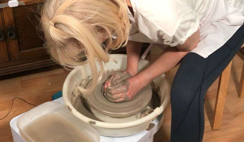 pottery wheel height