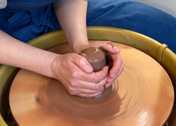 Coning the clay
