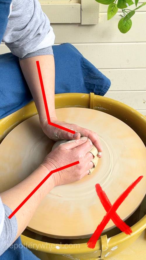 Wrist pain when making pottery