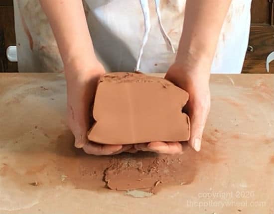 Wedging Clay step 10