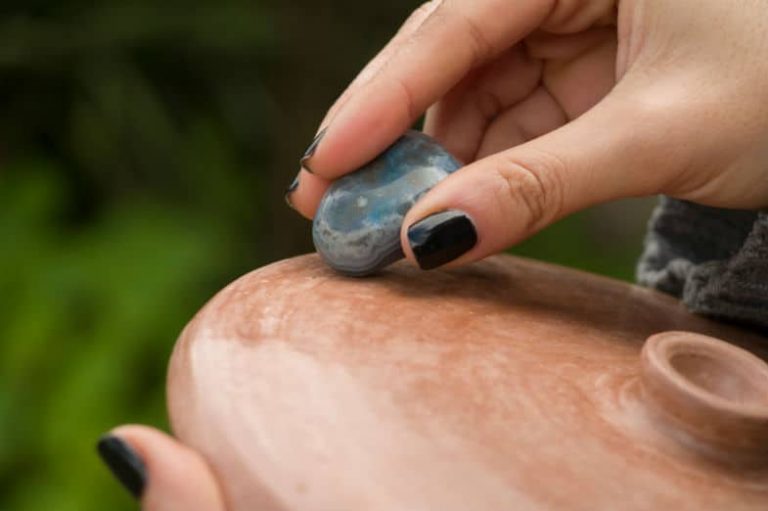 Burnishing Pottery With A Plastic Bag Not That Strange!