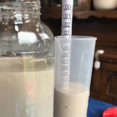 measure specific gravity of terra sigillata