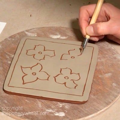 how to make sgraffito pottery with slip