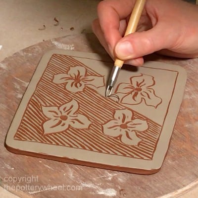 how to make sgraffito pottery with slip