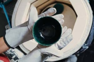 what temperature can you open a kiln