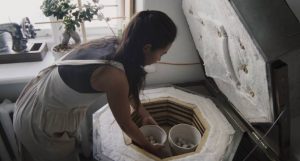 when do you close the peep holes on a kiln
