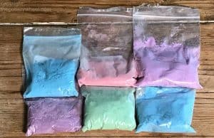 how to make colored slip
