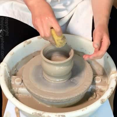 how to remove pottery from the wheel