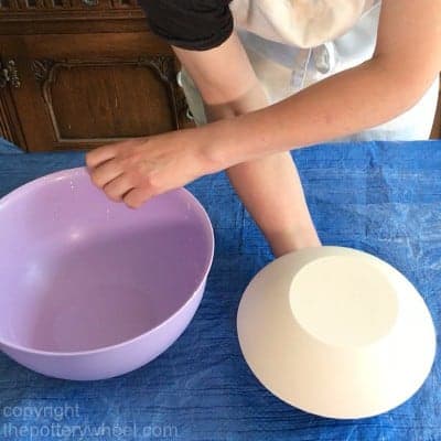 Plaster Mold for Slipcasting a Bowl