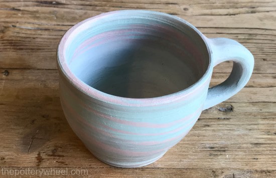 how to make a marbled clay mug