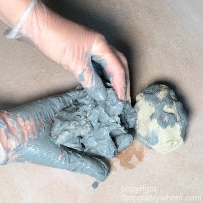 how to make colored clay with stains