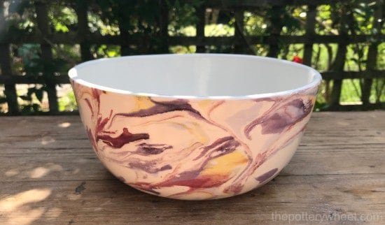 how to make marbled pottery