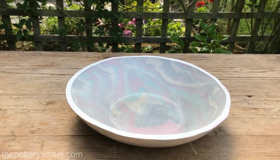 how to make marbled pottery