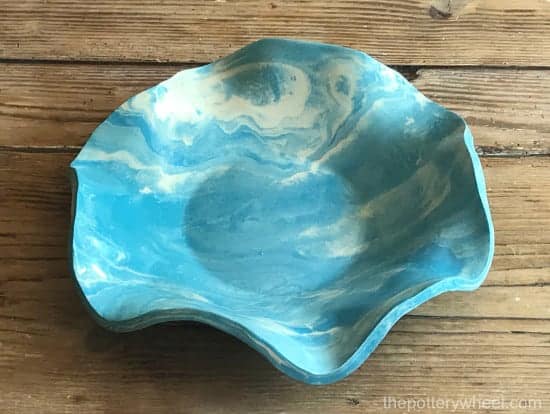 how to make marbled pottery