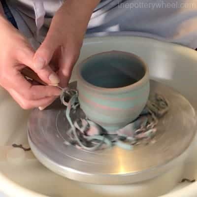 how to make marbled pottery