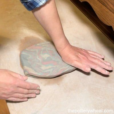 how to make marbled pottery