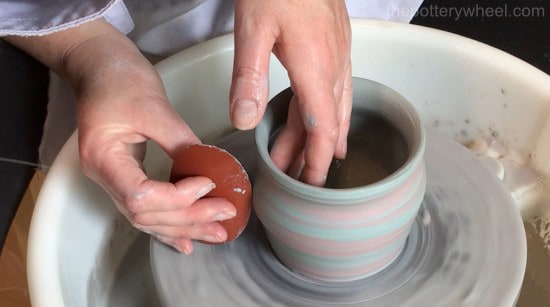 make marbled pottery