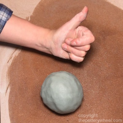 making colored clay using stains