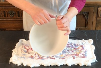 how to make marbled pottery