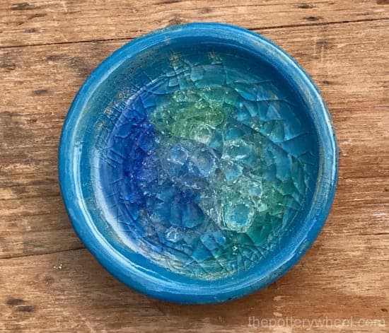 melting marbles in pottery