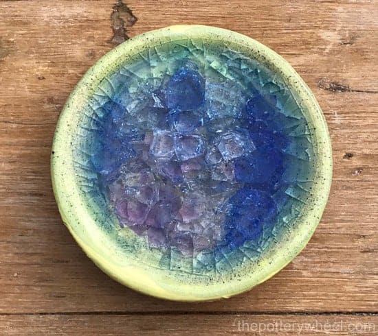 melting marbles in pottery