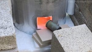 firing a DIY raku kiln