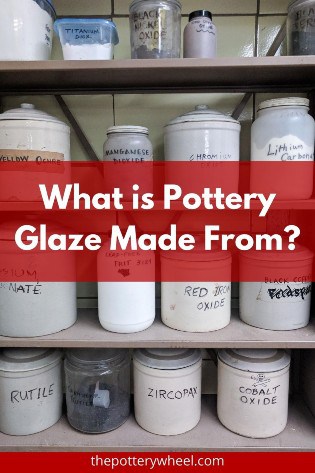 what is pottery glaze made of