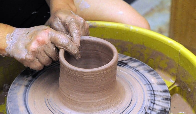 clay wheel pottery