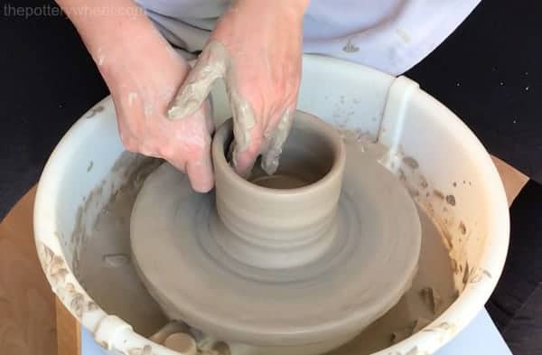 pulling the walls on a pot