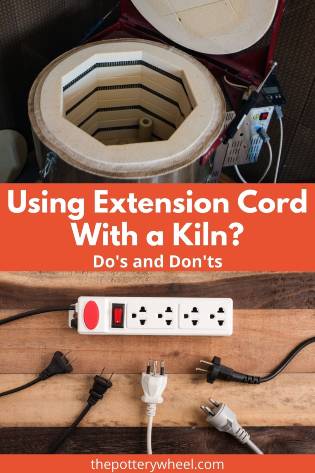 can you use an extension cord on a kiln