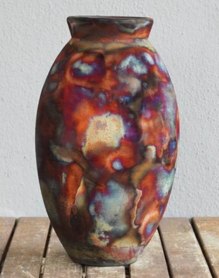 copper matte raku by Raqquu