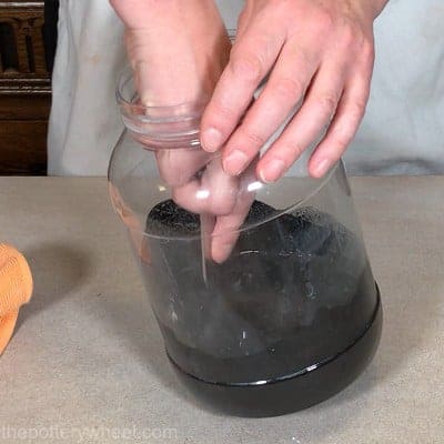 mixing copper oxide raku glaze