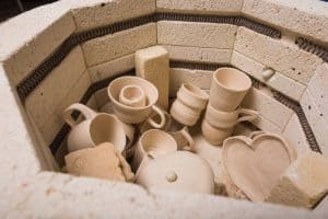 can you stack greenware in a bisque fire