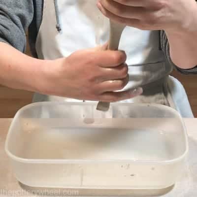 how to make a handle for a pinch pot