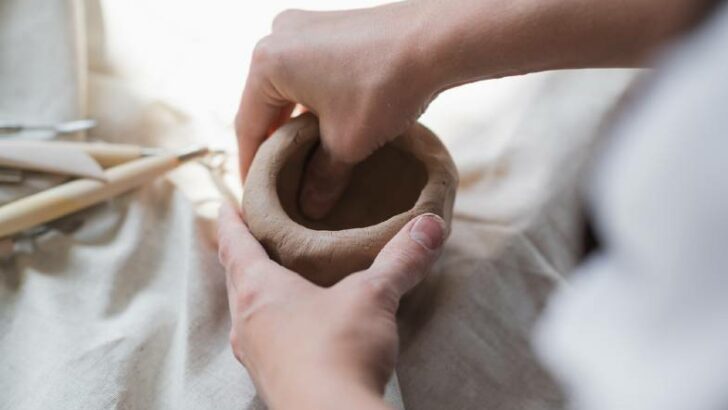 Basic Hand Building in Pottery - How to make a pinch pot