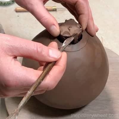 how to make a pinch pot vase