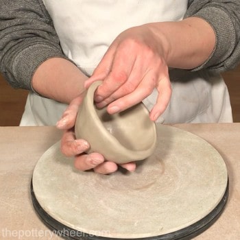 how thick should pinch pots be