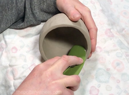 how to make a pinch pot mug