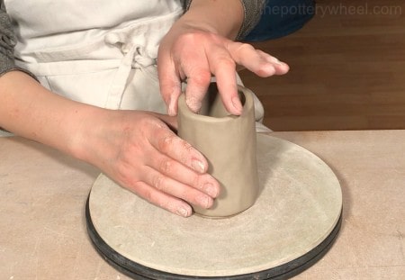 how thick should a pinch pot be