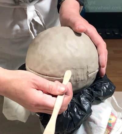 blending the clay