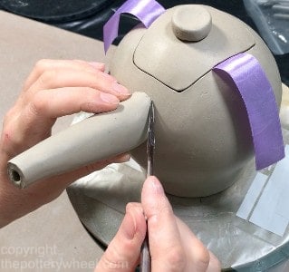 make a clay teapot