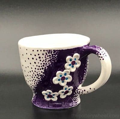 Colourful mug design  How to use Glass & Porcelain paint 