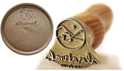 Personalized pottery stamp