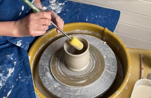 Sponge on a stick pottery tool