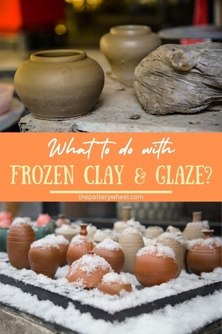Frozen clay and glaze