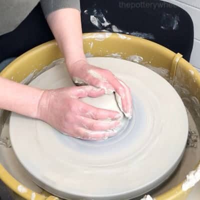 centering the clay