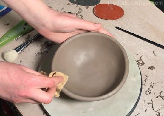 ceramic techniques for smoothing the rim of a pinch pot